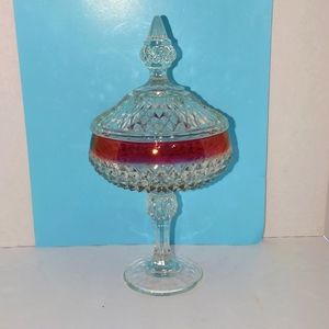 Indiana glass covered candy and I have added four more pieces for the same price